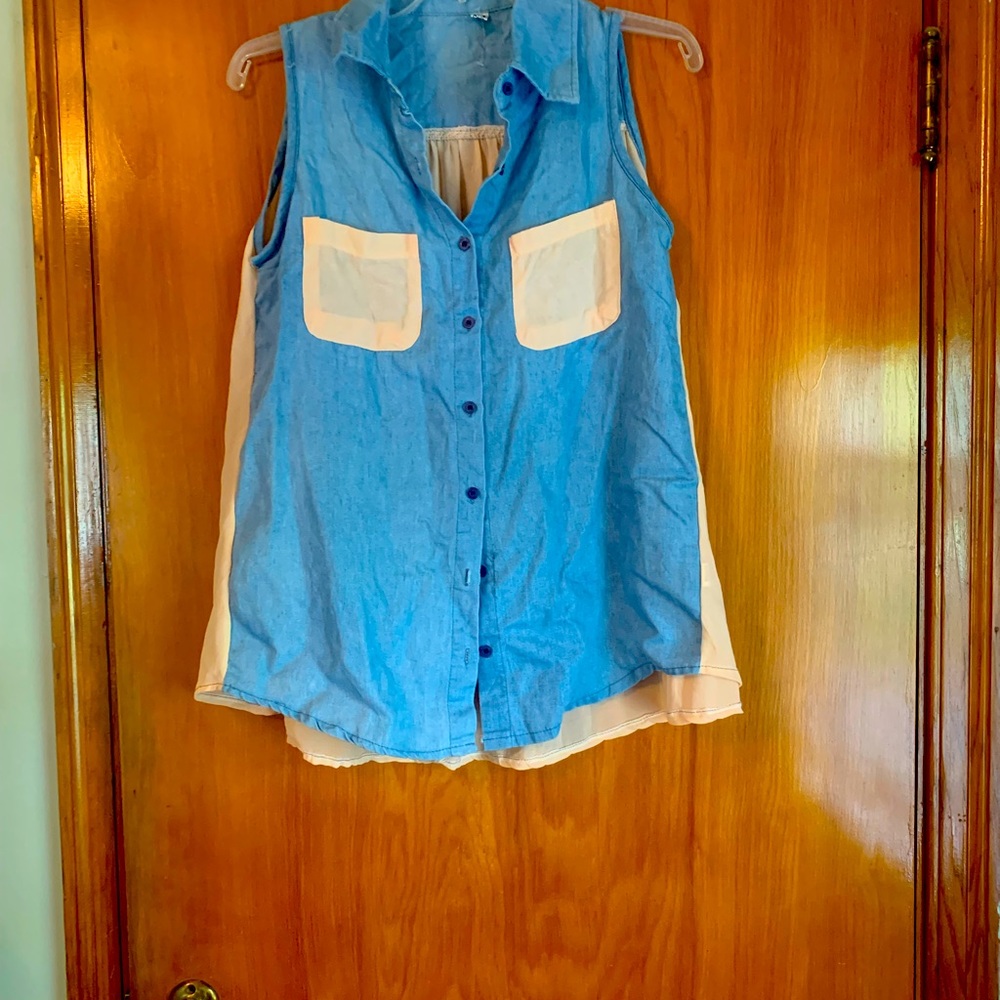 Denim top